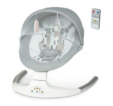Дитяча электрокачель-шезлонг Заколисуючий центр ME 1074 MYLA Soft Pink сірий з рожевим **