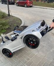 Дитячий електромобіль машина Bambi 4791EBLRS-11 BMW M5 з шкіряним сидінням / на ЄВА колесах / фарбований сірий**