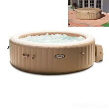 Надувний сімейний круглий басейн-Джакузі з гідромасажем INTEX 28476 Розмір 196-71 см/об'єм 795 л