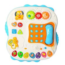 Розвиваючий музичний дитячий ігровий центр SY82 столик на ніжках музика, звук, світло