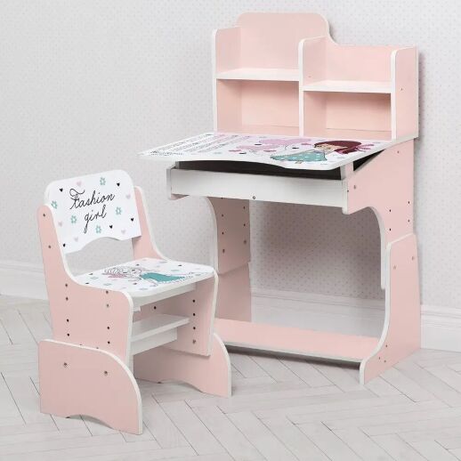 Дитяча парта растишка Bambi B 2071-20 Париж рожевий