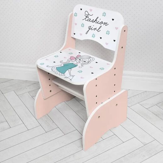 Дитяча парта растишка Bambi B 2071-20 Париж рожевий