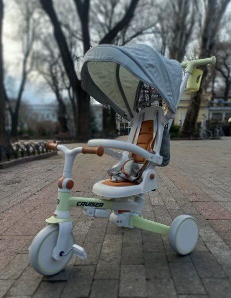 Дитячий беговел (триколісний велосипед) Tri-cycle 6в1 Cruiser Milano 002 коричневий