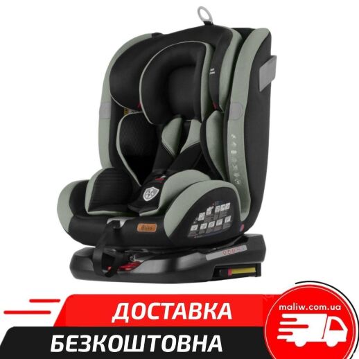 Автокрісло дитяче TILLY Bliss T-535 Olive Green група 0+1+2+3 ISOFIX з поворотом зелене