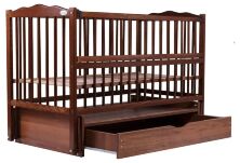 Ліжко Babyroom Веселка маятник, ящик, відкидний пліч DVMYO-3 бук горіх