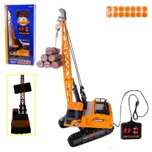 Будівельна техніка на р/к 6384 Кран на батарейках / на радіокеруванні / рухома кабіна на 680 градусів