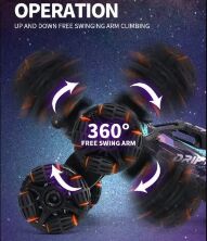 Трюкова машинка на радіокеруванні 6 коліс, пар 2370 рухома пара доп коліс, розворот на 360 2 Кольори