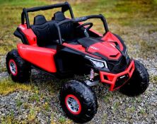 Дитячий двомісний електромобіль Джип Баггі BAMBI M 4567 EBLR-3 на EVA колесах/червоний**