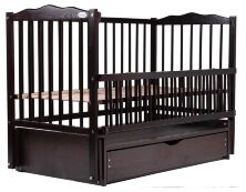 Ліжко Babyroom Веселка маятник, ящик, відкидний пліч DVMYO-3 бук венге