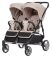 Коляска прогулочная CARRELLO Connect CRL-5502 Cotton Beige для двійні в льоні