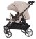 Коляска прогулочная CARRELLO Connect CRL-5502 Cotton Beige для двійні в льоні