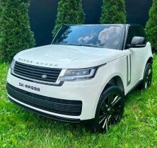 Дитячий двомісний електромобіль Джип Range Rover M 5055EBLR-1 4WD шкіряне сидіння, USB, MP3, AUX / білий