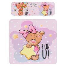 Дитячий стіл зі стільчиком Bambi BSM2K-34d Ведмедики**