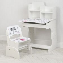 Дитяча парта растишка Bambi B 2071-20 Париж рожевий