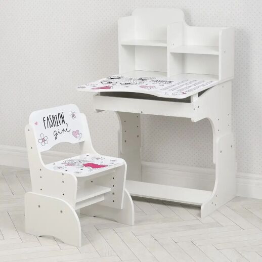 Дитяча парта растишка Bambi B 2071-20 Париж рожевий