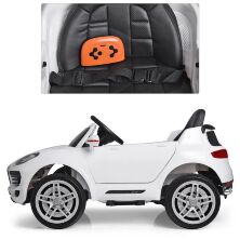 Дитячий одномісний електромобіль Джип машина Bambi Racer M 3178EBLR-1 Porsche Macan / колір білий **