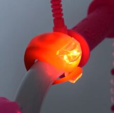 Двоколісний дитячий велосипед 16 дюймів PROFI Y16244 Unicorn з додатковими колесами / біло-малиновий