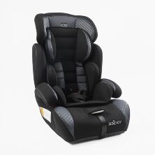 Дитяче універсальне автокрісло з бустером JOY 4771-03 група 1-2-3 чорно-сіре