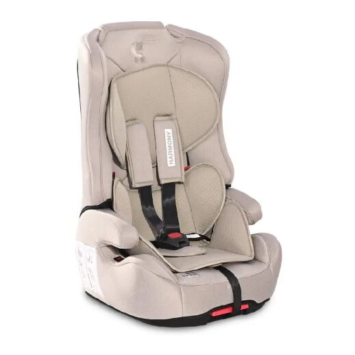 Дитяче автокрісло з БУСТЕРОМ Lorelli (Bertoni) Harmony Isofix 9-36 kg String Бежеве. Система Isofix