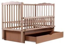 Ліжко Babyroom Веселка маятник, ящик, відкидний пліч DVMYO-3 бук світлий (натуральний)