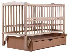 Ліжко Babyroom Веселка маятник, ящик, відкидний пліч DVMYO-3 бук світлий (натуральний)