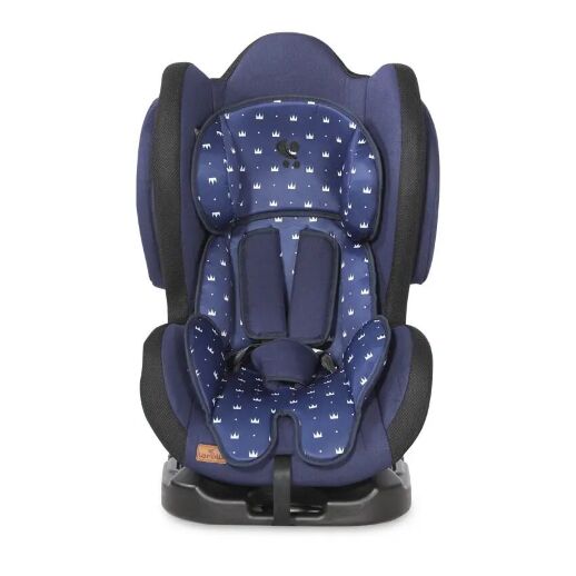 Дитяче автокрісло Lorelli (Bertoni) SIGMA + SPS 0-25 kg Dark Blue Crowns синє