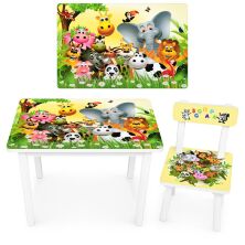 Дитячий стіл зі стільчиком Bambi BSM2K-46 Тварини**