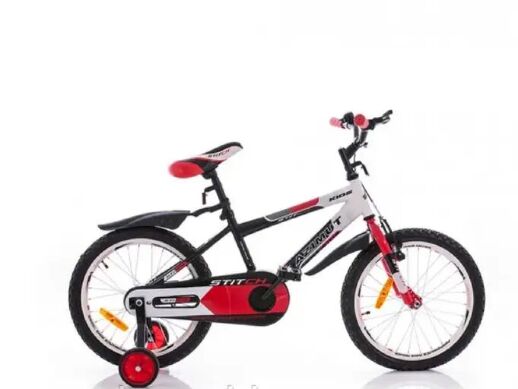 Дитячий двоколісний велосипед Azimut A Stitch 14 дюймів червоний