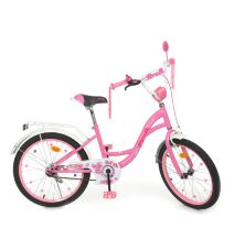 Дитячий двоколісний велосипед для дівчинки Profi Y2021 Butterfly з фарою і підніжка / колеса 20д / рожевий**