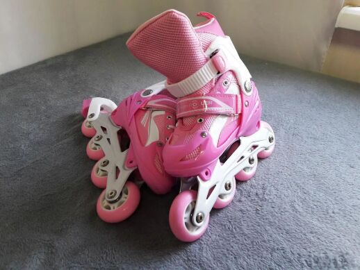 Дитячі ролики Рожеві Profi A10080-S розмір 31-34