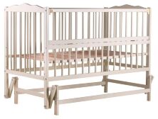 Ліжко Babyroom Веселка маятник, відкидний пліч DVMO-2 бук слонова кістка