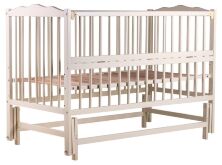 Ліжко Babyroom Веселка маятник, відкидний пліч DVMO-2 бук слонова кістка