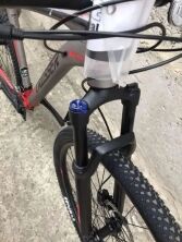 Велосипед спортивний гірський Crosser Solo колеса 27.5 LTWOO+SHIMANO Гідравліка Червоний