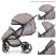 Прогулянкова коляска дитяча El Camino ME 1022L Expert Light Gray світло сірий