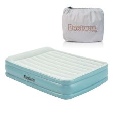Велюровий матрац BestWay 67708 203-152-46 см з вбудованим електронасосом