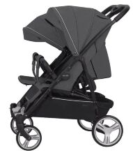 Коляска прогулочная CARRELLO Connect CRL-5502 Serious Black для двійні в льоні