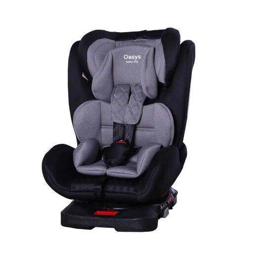 Автокрісло дитяче TILLY Oasys T-551 Light Grey гурт 0+1+2+3 система ISOFIX з поворотом світло-сіре