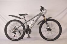 Гірський велосипед 26 дюймів Hammer-Junior S-333 з пляшкою, сірий