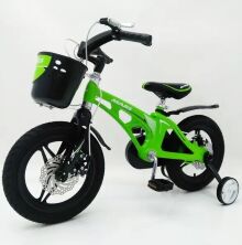 Велосипед дитячий двоколісний MARS-14 дискові гальма колеса 14 дюймів зелений