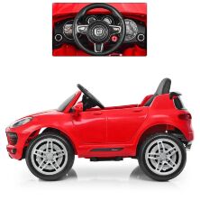 Дитячий одномісний електромобіль Джип машина Bambi Racer M 3178EBLR-3 Porsche Macan / колір червоний **