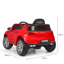 Дитячий одномісний електромобіль Джип машина Bambi Racer M 3178EBLR-3 Porsche Macan / колір червоний **