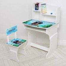 Дитяча парта регульована шкільна зі стільцем 904-107 Пірати**