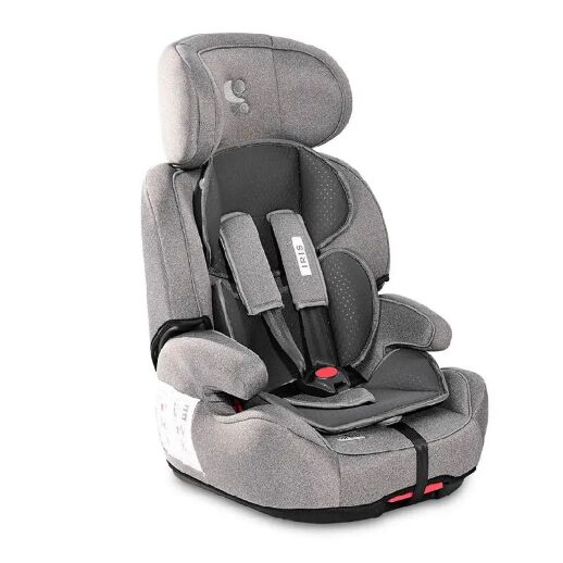 Дитяче автокрісло з БУСТЕРОМ Lorelli (Bertoni) Iris 9-36 kg Grey Сіра. Система Isofix