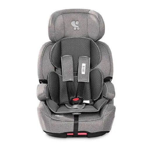 Дитяче автокрісло з БУСТЕРОМ Lorelli (Bertoni) Iris 9-36 kg Grey Сіра. Система Isofix