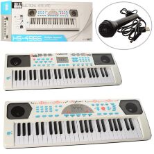 Дитячий синтезатор-піаніно HS4966-68B c мікрофоном і MP3 / 49 клавіш / працює від батарейок / 2 види**