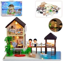 Будиночок для ляльок MD 1842 Ляльковий Дім "ЗБЕРИ САМ" з меблями. Звук і світло. Набір для творчості**