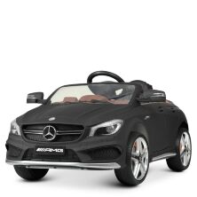 Дитячий електромобіль машина Bambi SX1538-2 Mercedes з шкіряним сидінням / на ЄВА колесах / чорний матовий**