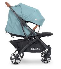 Дитяча прогулянкова коляска El Camino ME 1090-1 LOONA Arctic Blue/Рама алюмін.-+я/з дощовиком і сіткою**