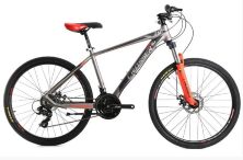 Велосипед спортивний гірський Crosser Solo колеса 27.5 LTWOO+SHIMANO Гідравліка Червоний