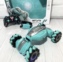 Дитяча машинка на радіокеруванні XB 1101 з підсвіткою і сенсорним керуванням Аквамарин